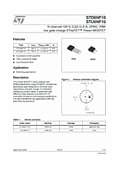 DataSheet STD6NF10 pdf